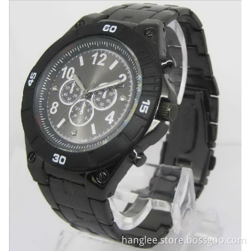 Fashion Black Dial Watch Men
